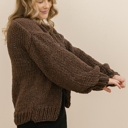 Loop Me In Cardigan Knit Kit