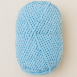 Chunky Acrylic Yarn - Baby Blue Butter Cream