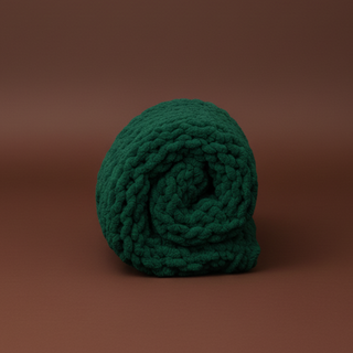 The Knot-A-Problem Blanket Knit Kit - Forest