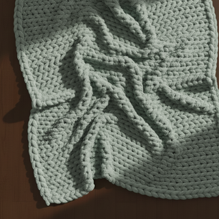 Knot-A-Problem Blanket Knit Kit - Sage