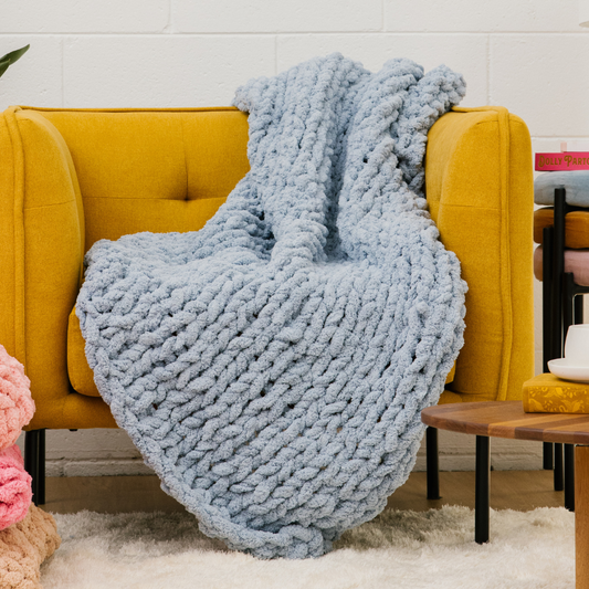 Chunky yarn blanket kit hotsell